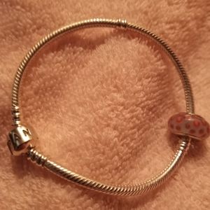 Pandora bracelet with included Pandora charm